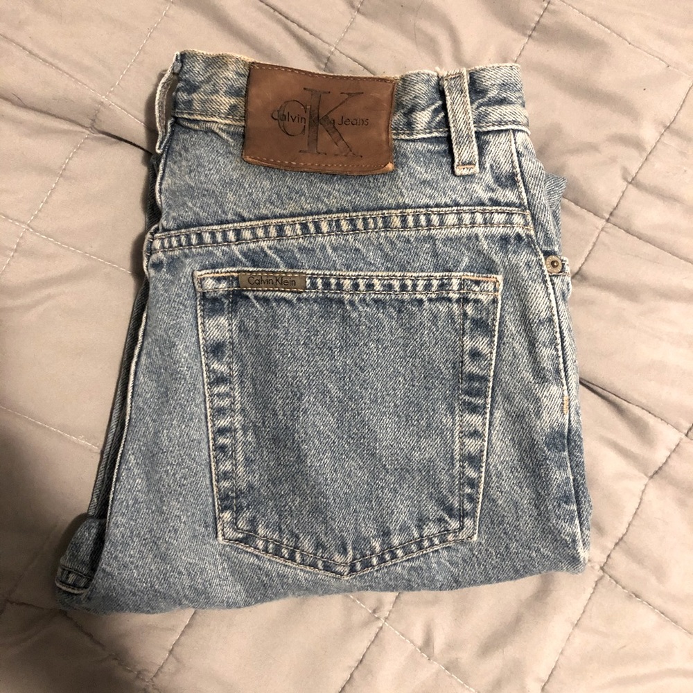 Calvin Klein Vintage High Waisted Straight Jeans